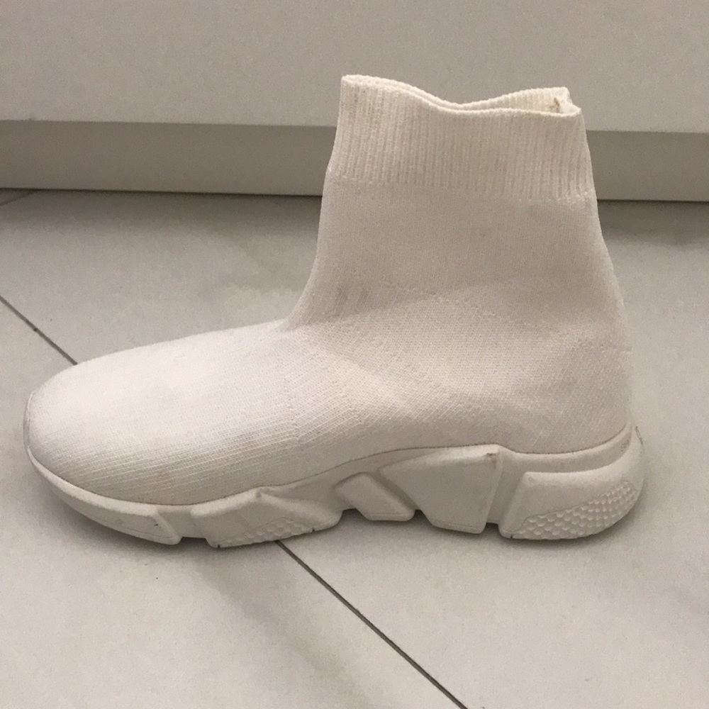 Balenciaga Women’s White Sock Shoes Sneakers Size Eu 35 - Picture 4 of 8